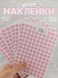 Наклейки 1-456 Ромашки розовые