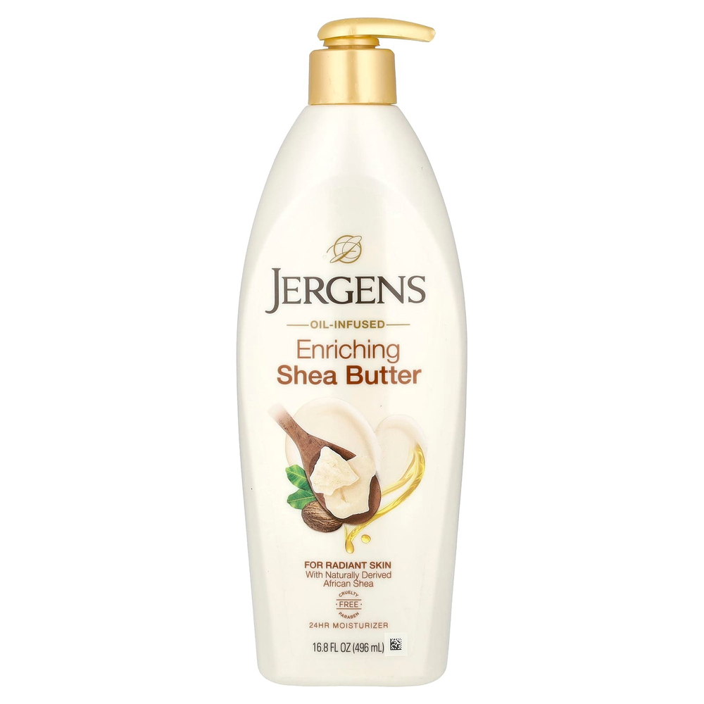 Jergens, питательный увлажняющий крем с маслом ши, 496 мл (16,8 жидк. унции)