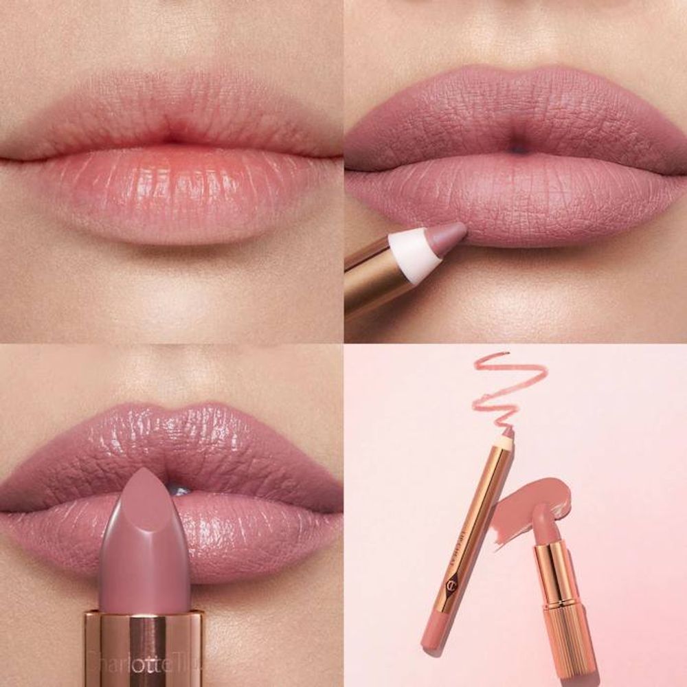 Мини-набор для губ CHARLOTTE TILBURY PILLOW TALK LIP KIT Iconic Lip Duo (розовый)