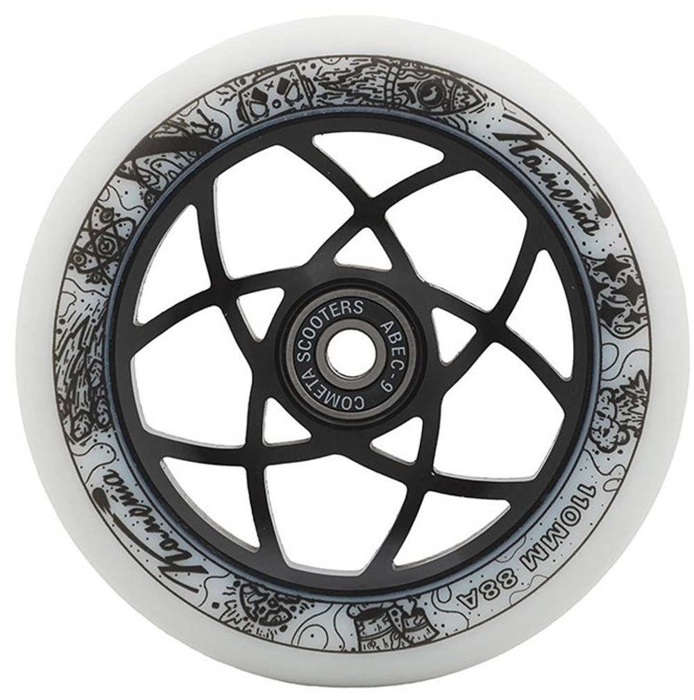 Колеса Комета Атом, Белый/Черный(2шт)