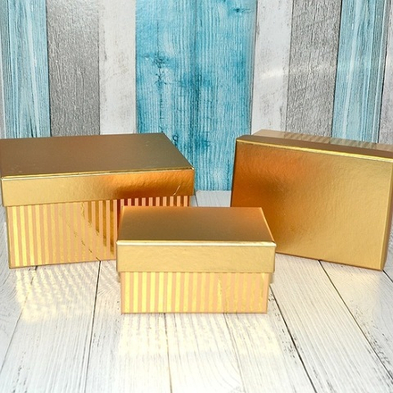 Коробка ПРЯМОУГОЛЬНАЯ ЗОЛОТО 11.2*8*5.8