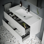 Тумба подвесная SANCOS Urban 890х450х550, c двумя ящиками оснащенными доводчиками, белый глянец , арт. UR90W