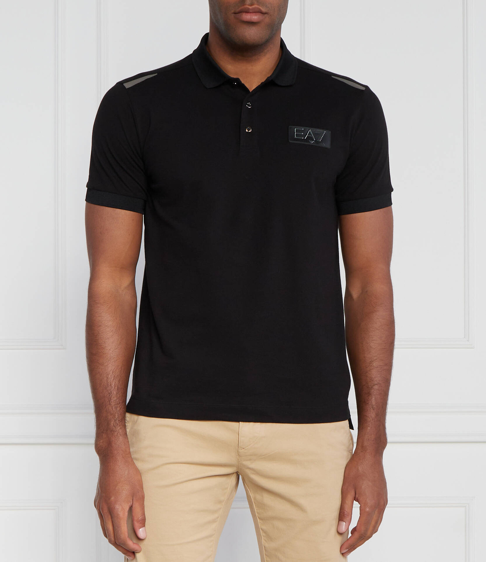 Поло EA7 - черный(6RPF24 PJ5SZ)
