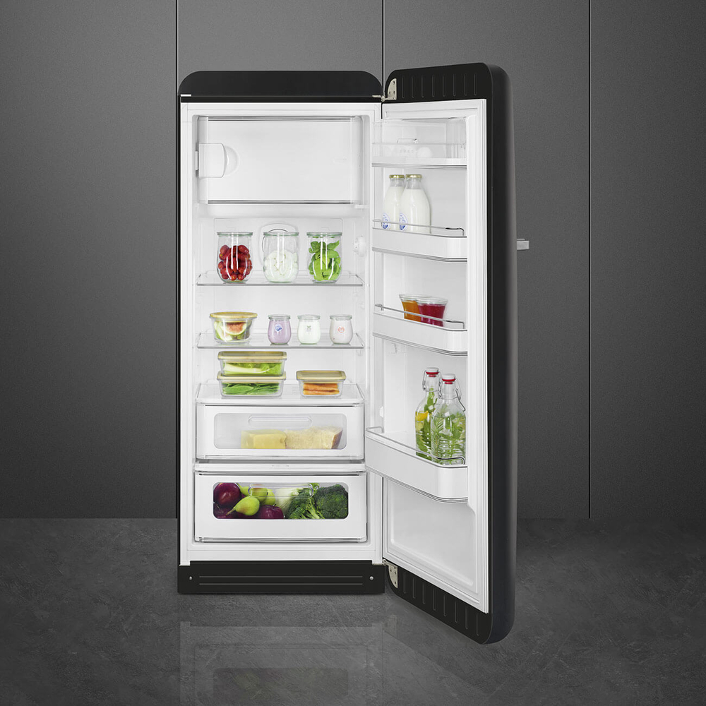 Холодильник однокамерный графитовый с эффектом меловой доски с морозилкой Smeg FAB28RDBB3
