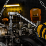 Набор инструментов, 1/2", 1/4", 3/8", CrV, S2, пластиковый кейс, 144 предмета Denzel