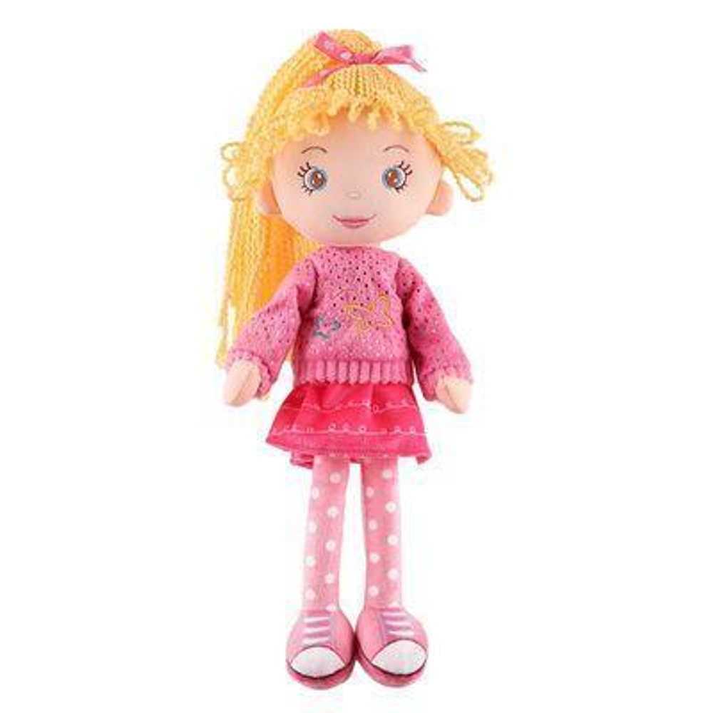 Мягкая игрушка , Кукла Марта в Розовом Джемпере и Шортах, 36 см (Maxitoys)