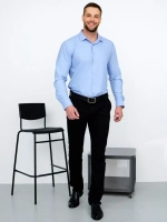 Рубашка классическая с длинным рукавом приталенная