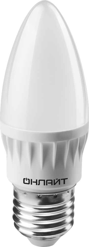 Лампа светодиодная 10W Е27 свеча 4000К 750Lm 220V (OLL-C37-10-230-4K-E27-FR) ОНЛАЙТ