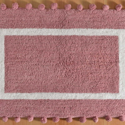 Коврик для ванной 60x90 Arya home Pompom сухая роза