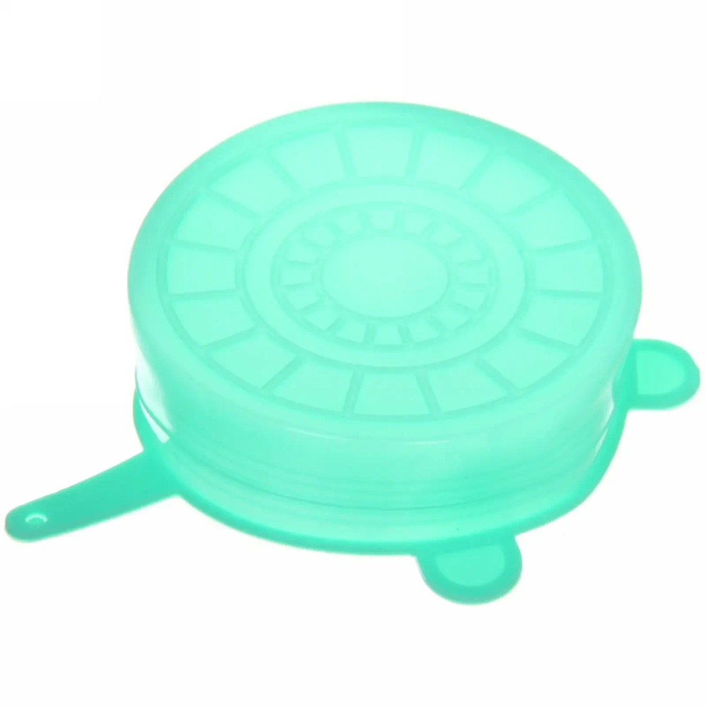 Крышка полиэтиленовая в наборе 6шт (20см.15см,13,5см,10см,8см,6см) цветная