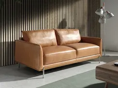 Трехместный диван Angel Cerda 5607-3P, коричневая кожа