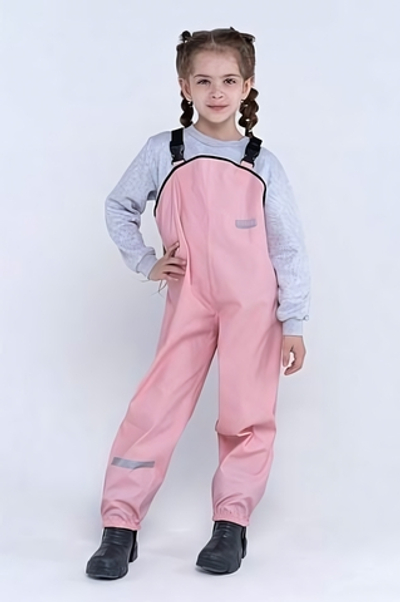 Полукомбинезон непромокайка р.134 светло-розовый (Smail)