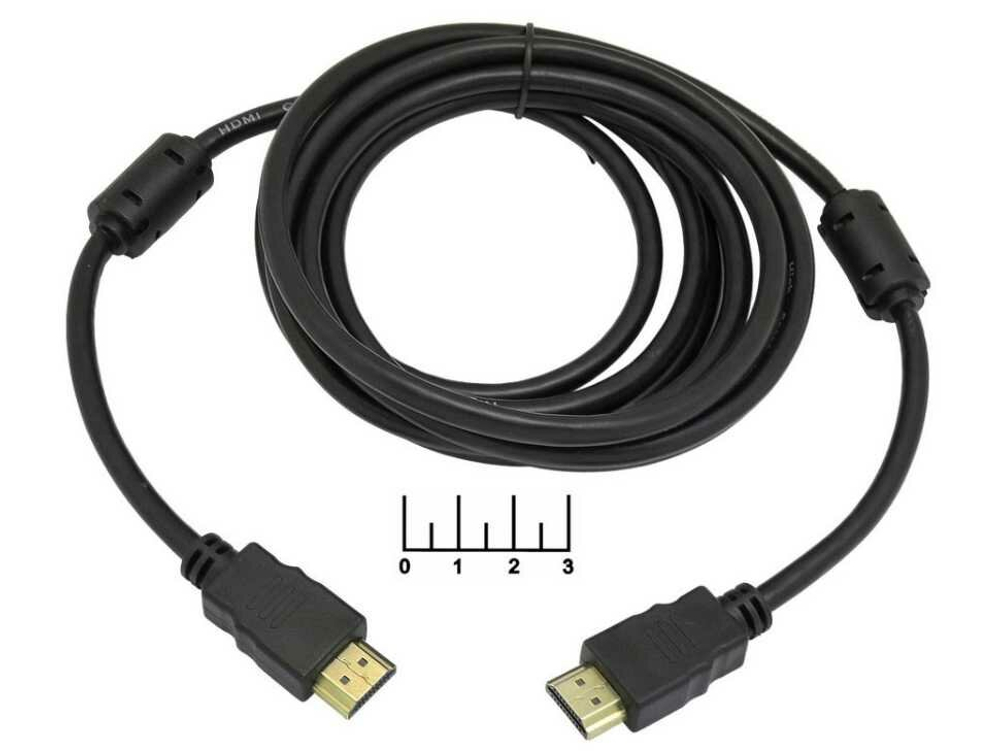 Шнур HDMI-HDMI 3м Gold