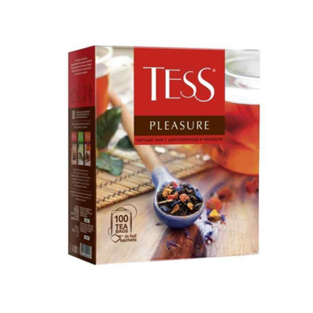 Чай черный c фруктами в пакетиках Tess Pleasure, 100 пак