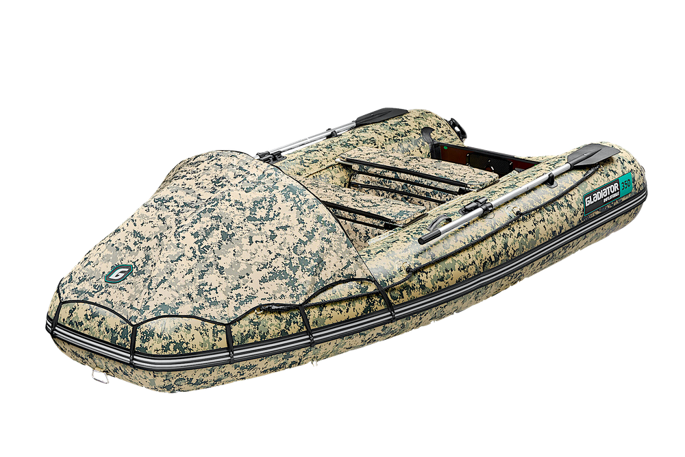 Лодка ПВХ Gladiator AirPro E350Pro НДНД Camo