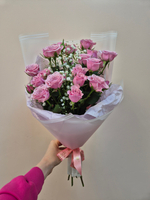 Роза кустовая букет