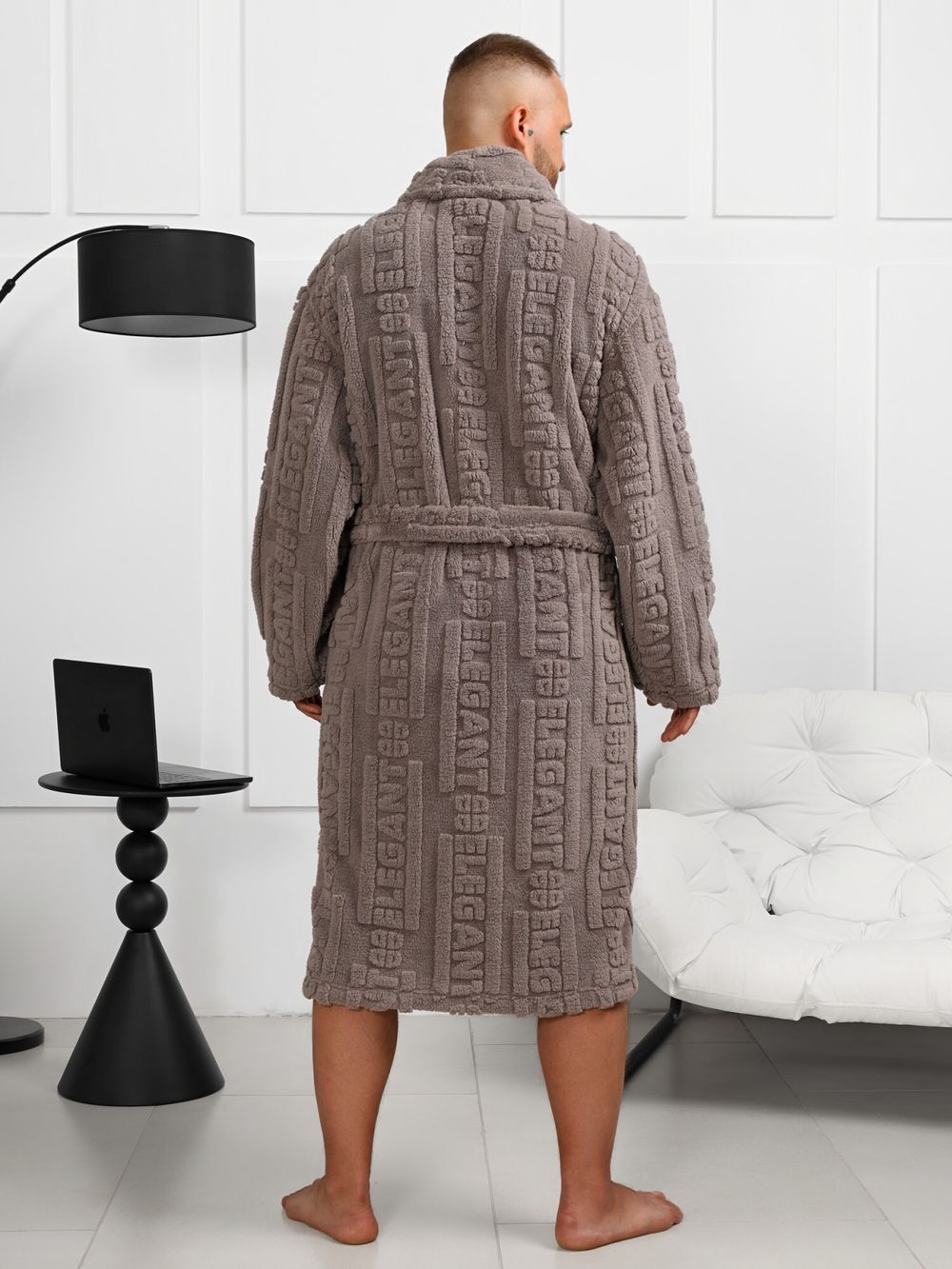 Халат мужской Идеал-3 Виотекс СЕРЫЙ