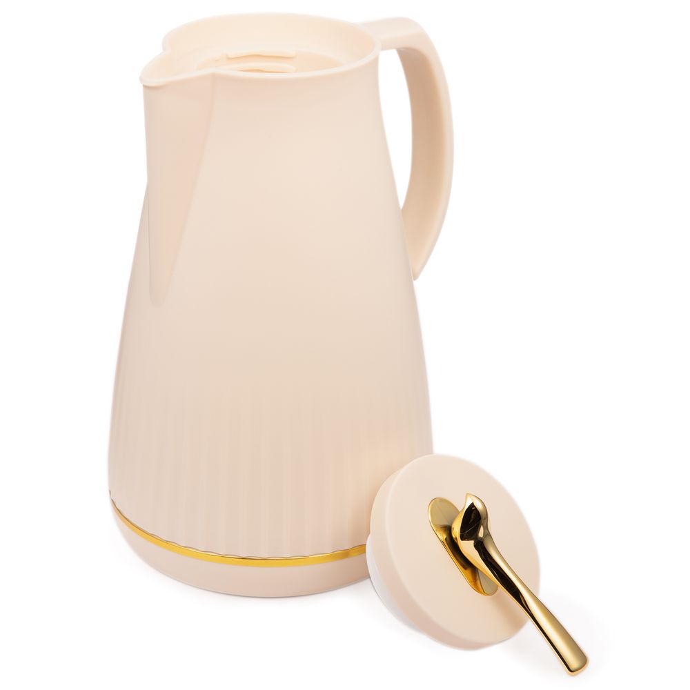 ТЕРМОС СО СТЕКЛЯННОЙ КОЛБОЙ, 950 МЛ, КРЫШКА С КЛАПАНОМ, СОХРАНЯЕТ ТЕМПЕРАТУРУ ДО 24 Ч.