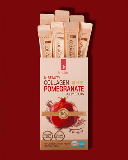 Jinskin K-Beauty Коллагеновое желе в стиках с Гранатом, 20 г*10 шт.