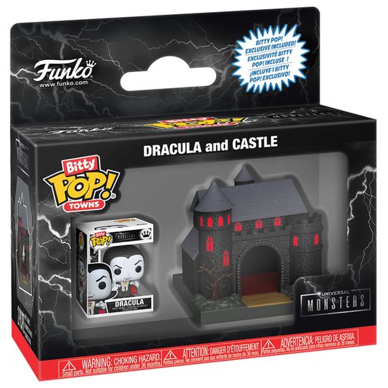 Фигурка Funko Bitty POP! Towns Universal Monsters Dracula and Castle 88814 / Фигурка Фанко Битти ПОП! по мотивам вселенной "Монстры Universal", Дракула