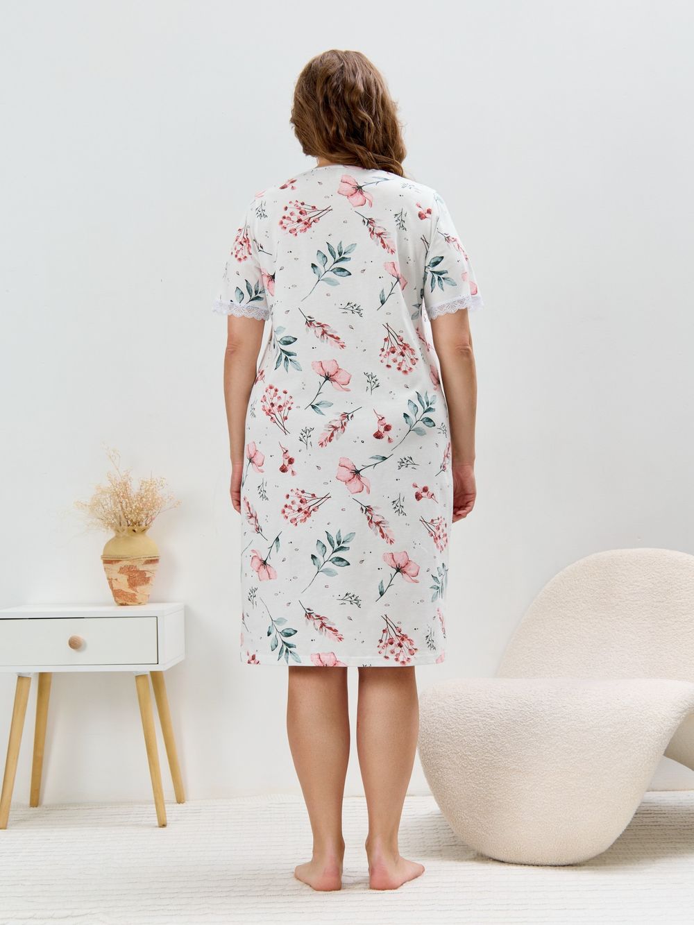 Ночная сорочка Узор-1 Виотекс СУХАЯ РОЗА