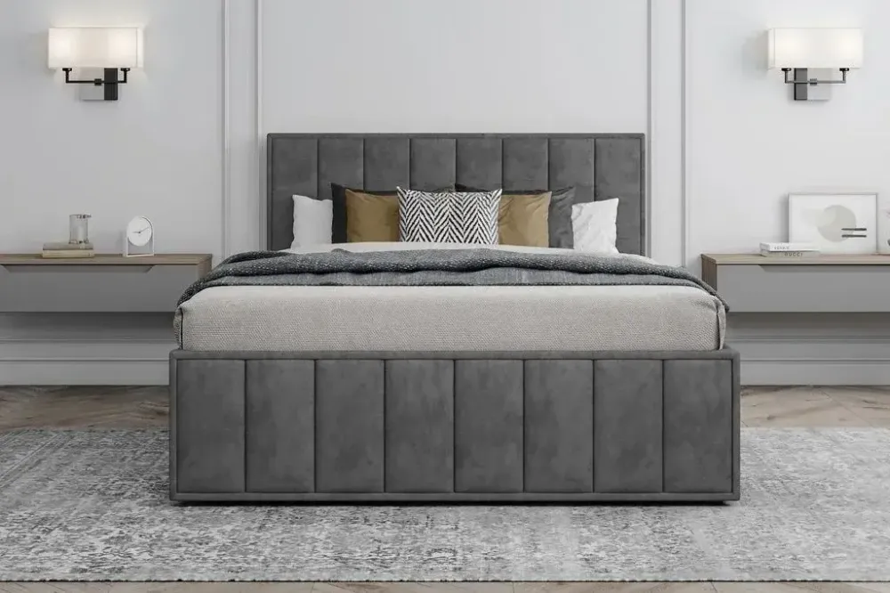 Кровать Лана (М) 1,8 (Графит Софт), ДСВ-Мебель, г. Пенза