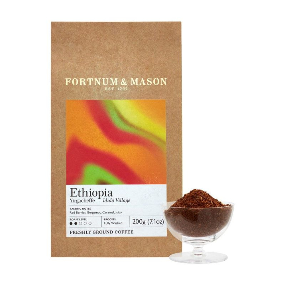 Fortnum and Mason Молотый кофе Ethiopia Yirgacheffe (2 пачки по 200 г)