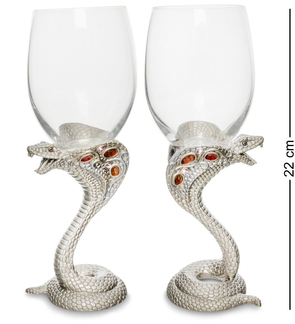 WIN-220 Набор бокалов для вина «Змея» сер.