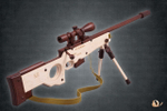 Снайперская винтовка AWP от TARG - деревянный конструктор, сборная модель, 3d пазл