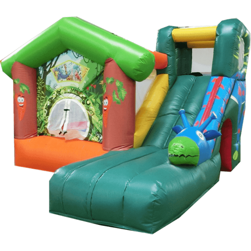 Небольшой надувной батут "Лесной домик"