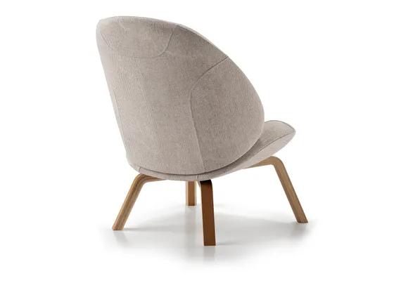 Кресло Ellipse E8.1 (молочный, рогожка)