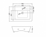 Накладная раковина Jaquar JDS-WHT-25933