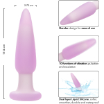 Анальная пробка с вибрацией Lavender Haze Slender лавандовый 11,5 см