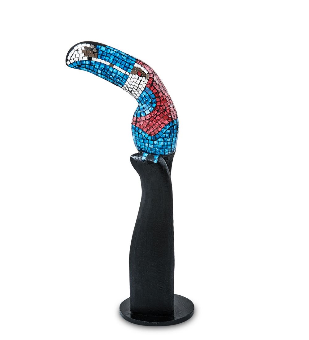 Decor and Gift 23-029-01 Н-р статуэток из трех «Тукан» дерево+стекл.мозаика (50,40,30 см)