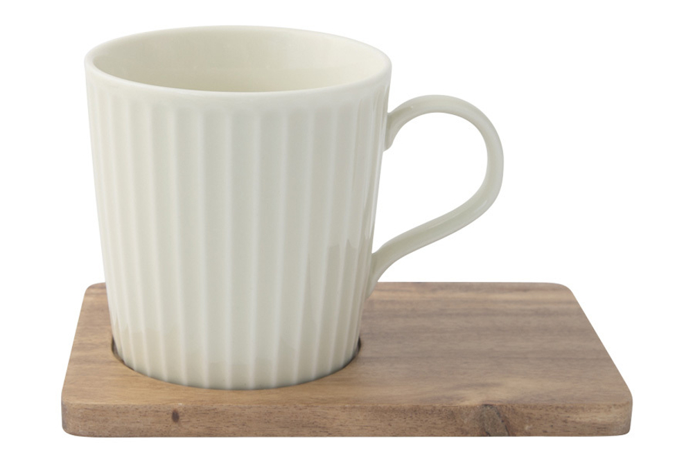 Набор кружек 2шт 380мл Easy Life Время отдыха чёрная и светло-оливковая