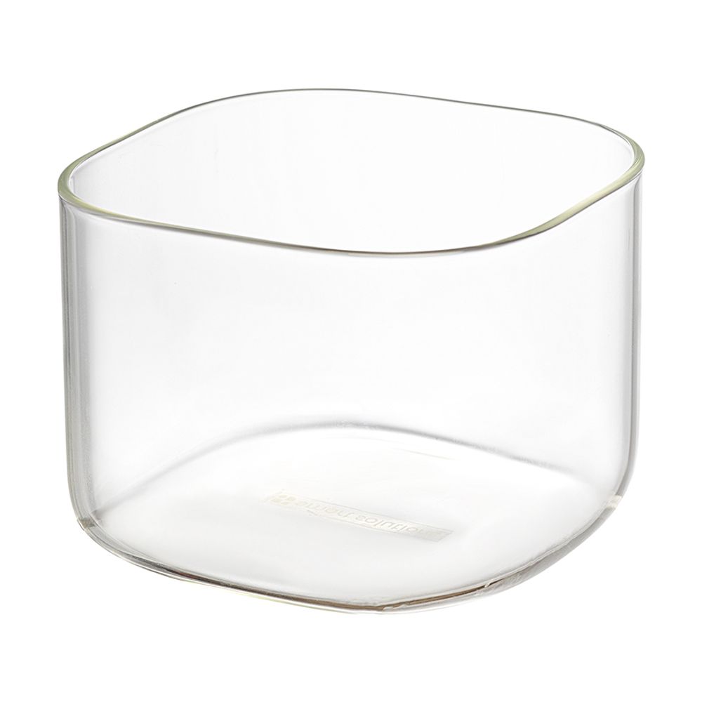 Банка для хранения квадратная Vacuum Glass, 500 мл, светло-серая