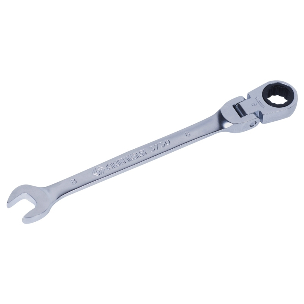 Ключ трещоточный комбинированный с шарниром 8 мм KING TONY 373008M