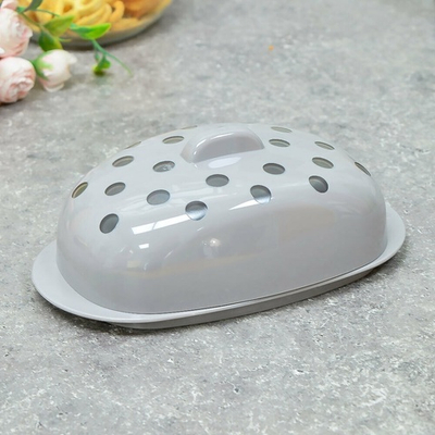 Масленка "Sens", дымчато-серый