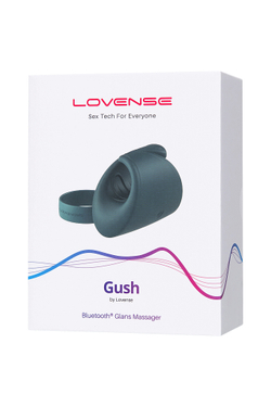 Мастурбатор нереалистичный LOVENSE Gush, силикон, бирюзовый, 8,6 см