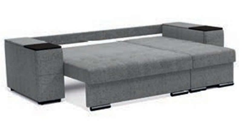 Угловой диван-кровать Бруклин с оттоманкой