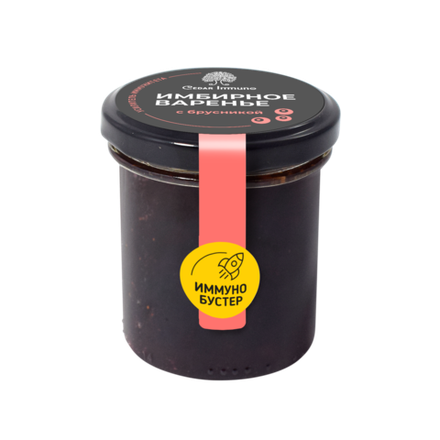 Варенье имбирное с брусникой / Immuno Booster 170 г / Сибирский кедр