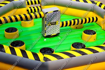 Коммерческая надувная игра "Увернись от палки" (Melt Down) 7*7*1.5 м