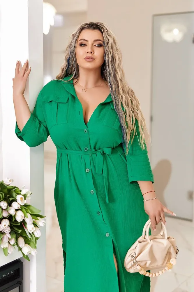 Платье-рубашка УК-435 Фабрика Моды