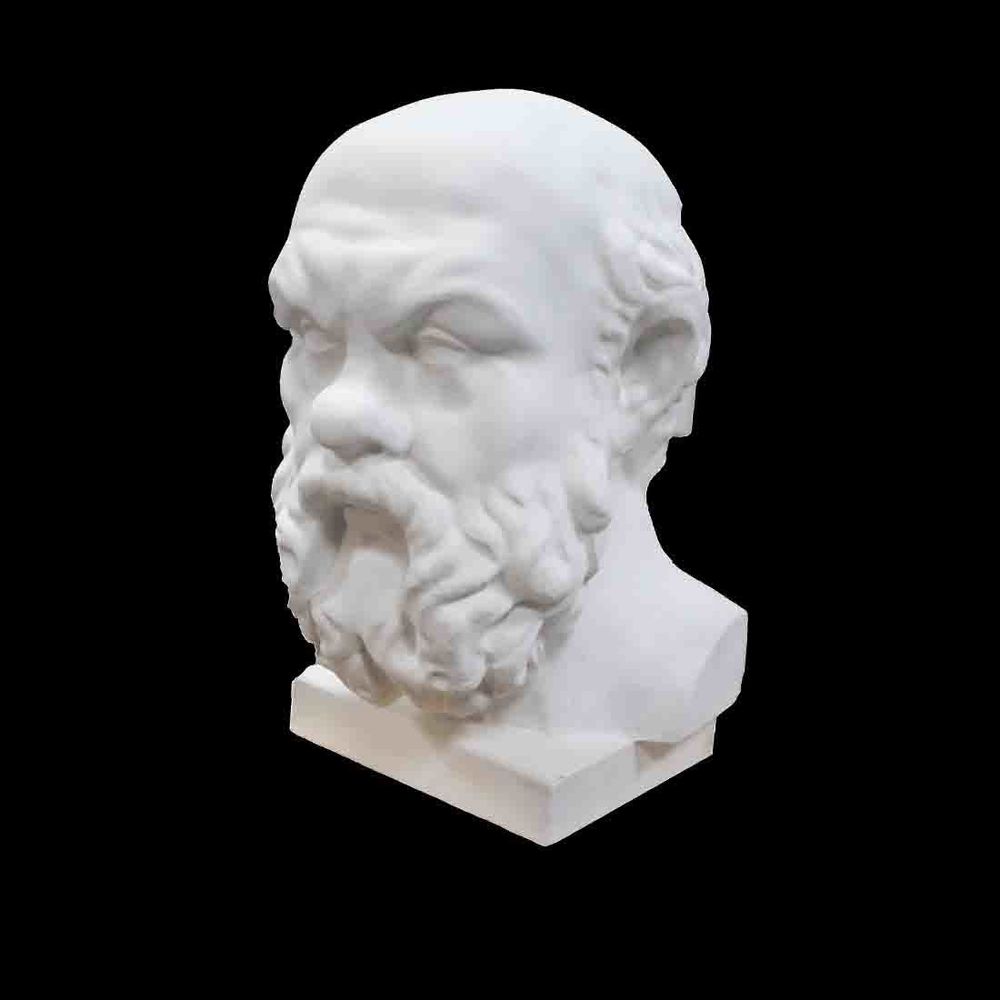 Голова Сократа, гипс (арт.10-103)