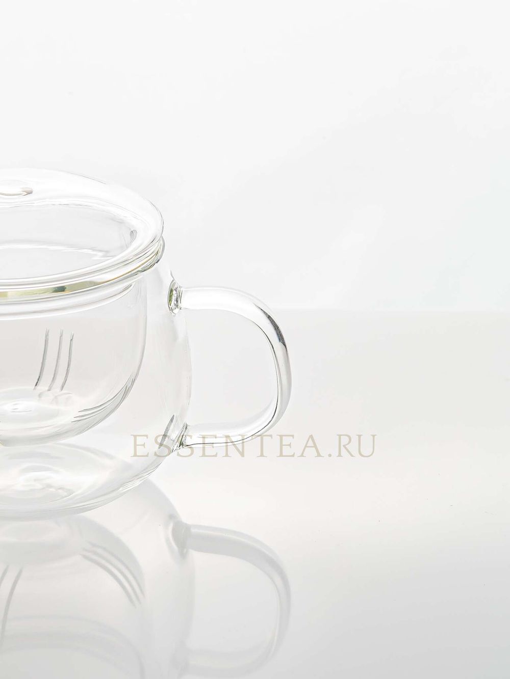 чашка с крышкой стеклянная