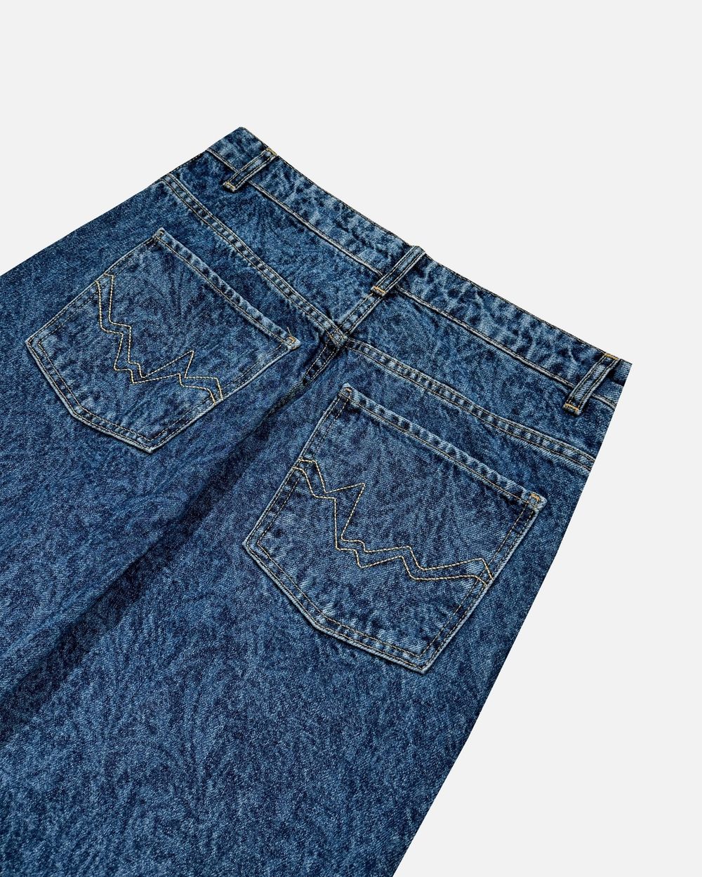 Джинсы Issaya Loose Ghost Pattern синие