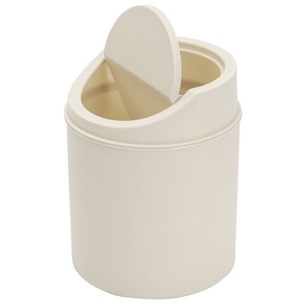 Контейнер, урна, ведерко для мусора НАСТОЛЬНОЕ, 2,4 л, 165x135 мм, белый, BOOMHOUSE (БУМХАУС), 238897