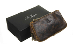 Сумка Ser Jacopo для 2 трубок и табака, натуральная кожа, подарочная упаковка