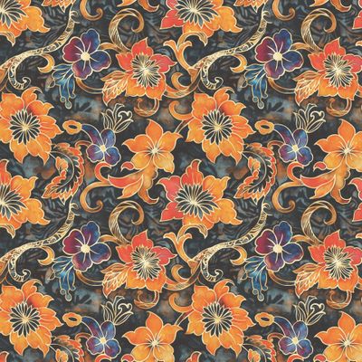 Цветочный батик