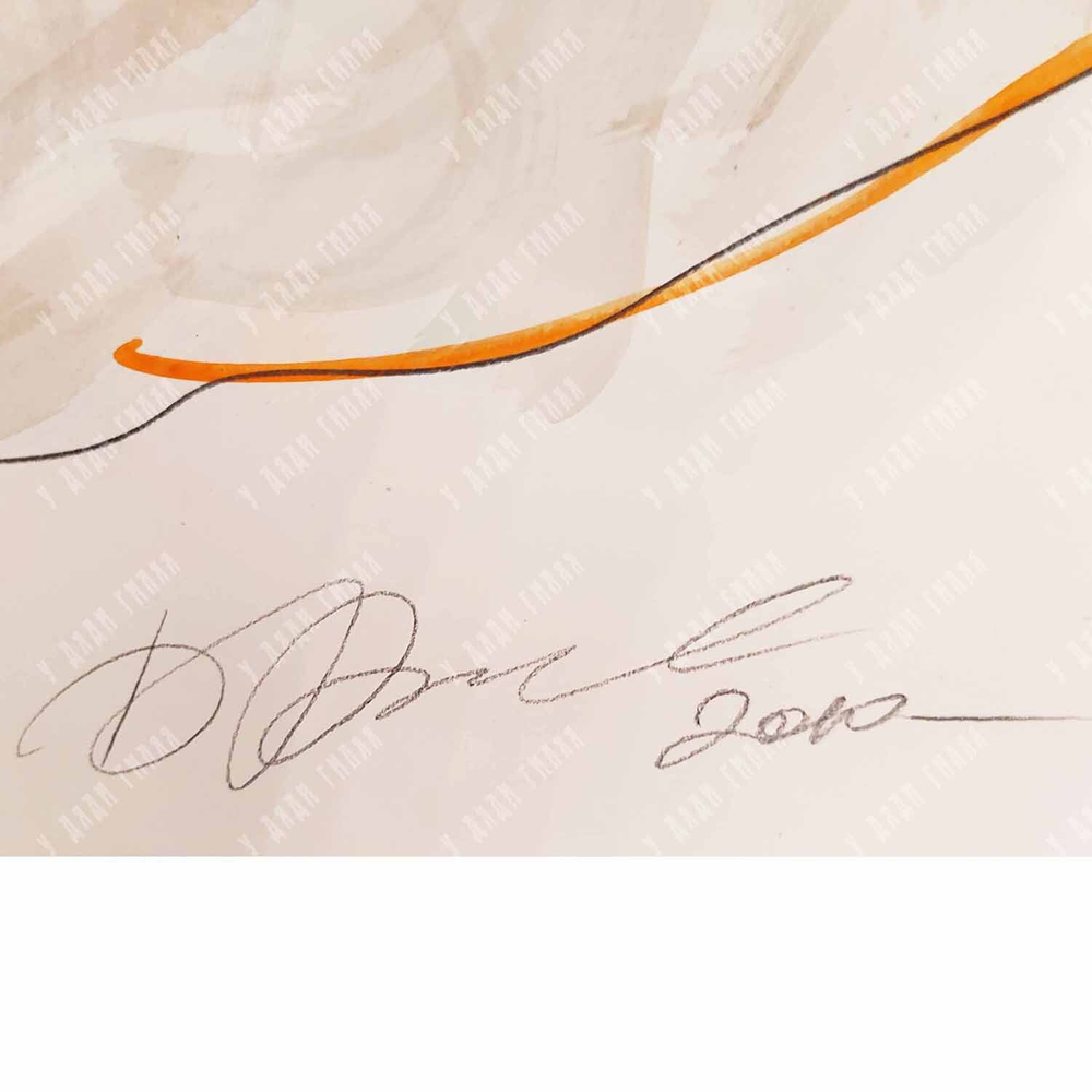 Алексеев Дмитрий (р. 1963) Пьерро и Коломбина. Ночь. Серия "Театральная". Бумага, акварель. 2010 г.